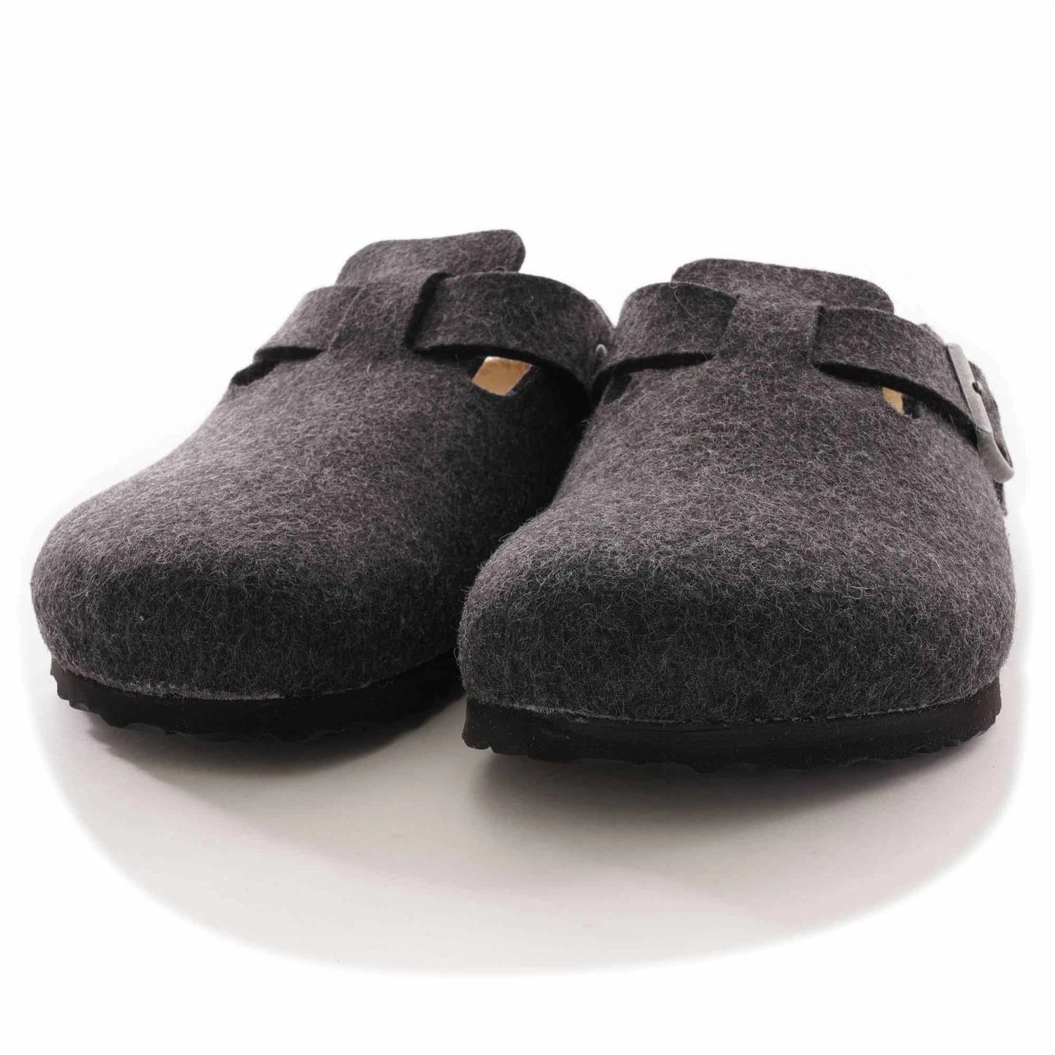 Birkenstock Boston Wool Felt - Anthracite 2 Birkenstock Boston Wool Felt - Anthracite - Image 2