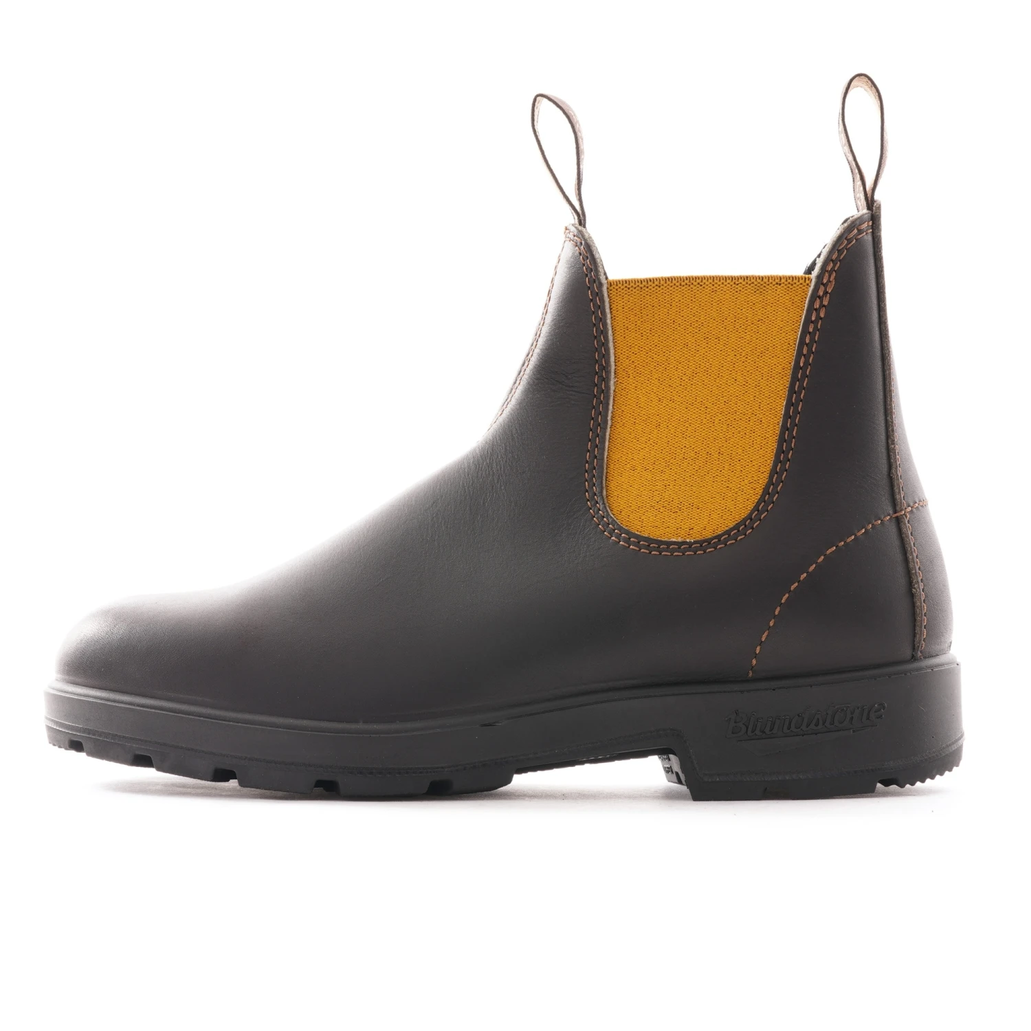 Blundstone 1919 Coloured Elastic Sided Boot - Brown/Mustard 1 Blundstone 1919 Coloured Elastic Sided Boot - Brown/Mustard