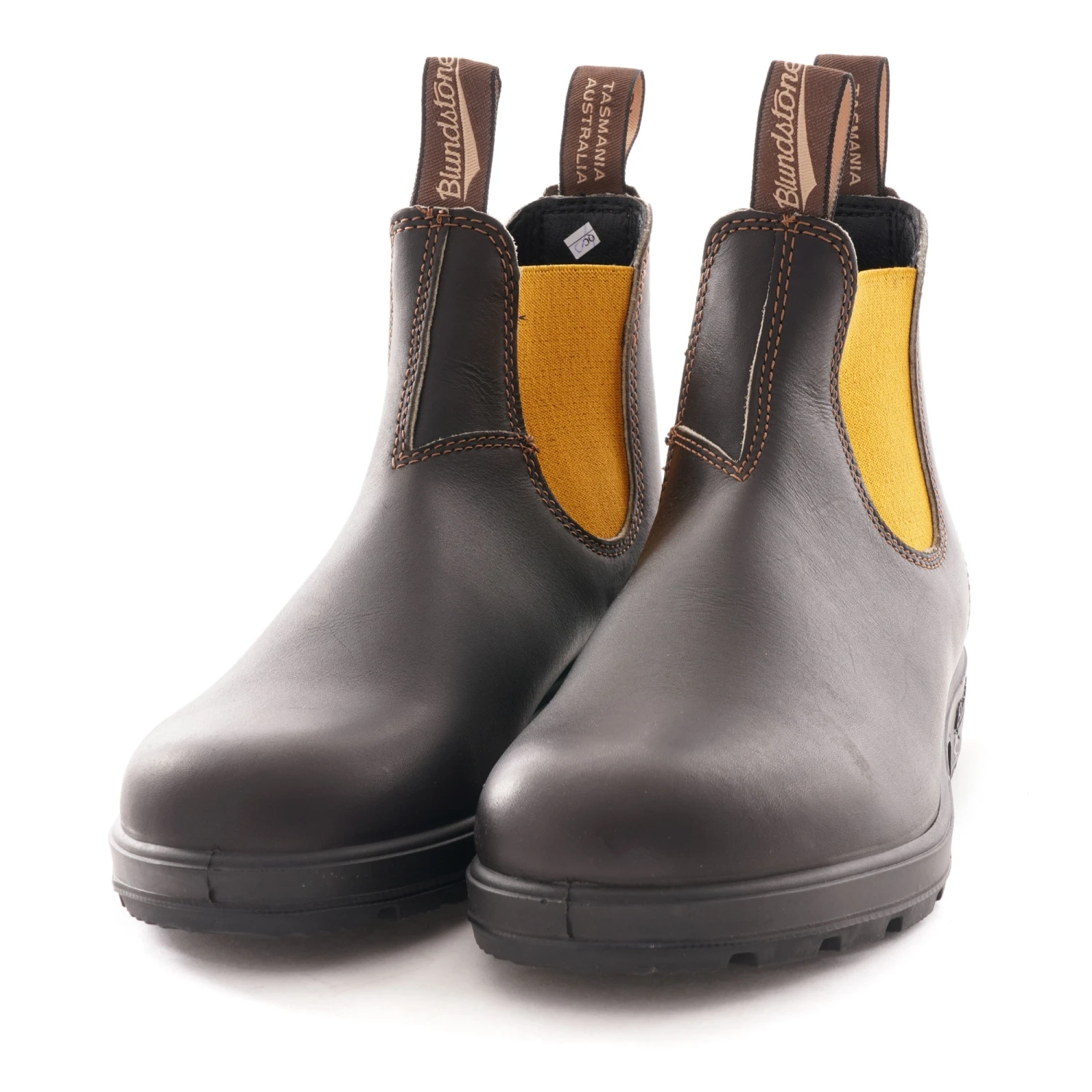 Blundstone 1919 Coloured Elastic Sided Boot - Brown/Mustard 2 Blundstone 1919 Coloured Elastic Sided Boot - Brown/Mustard - Image 2