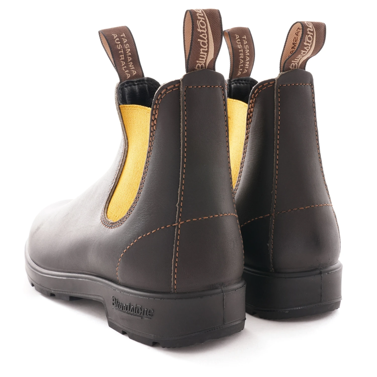 Blundstone 1919 Coloured Elastic Sided Boot - Brown/Mustard 3 Blundstone 1919 Coloured Elastic Sided Boot - Brown/Mustard - Image 3