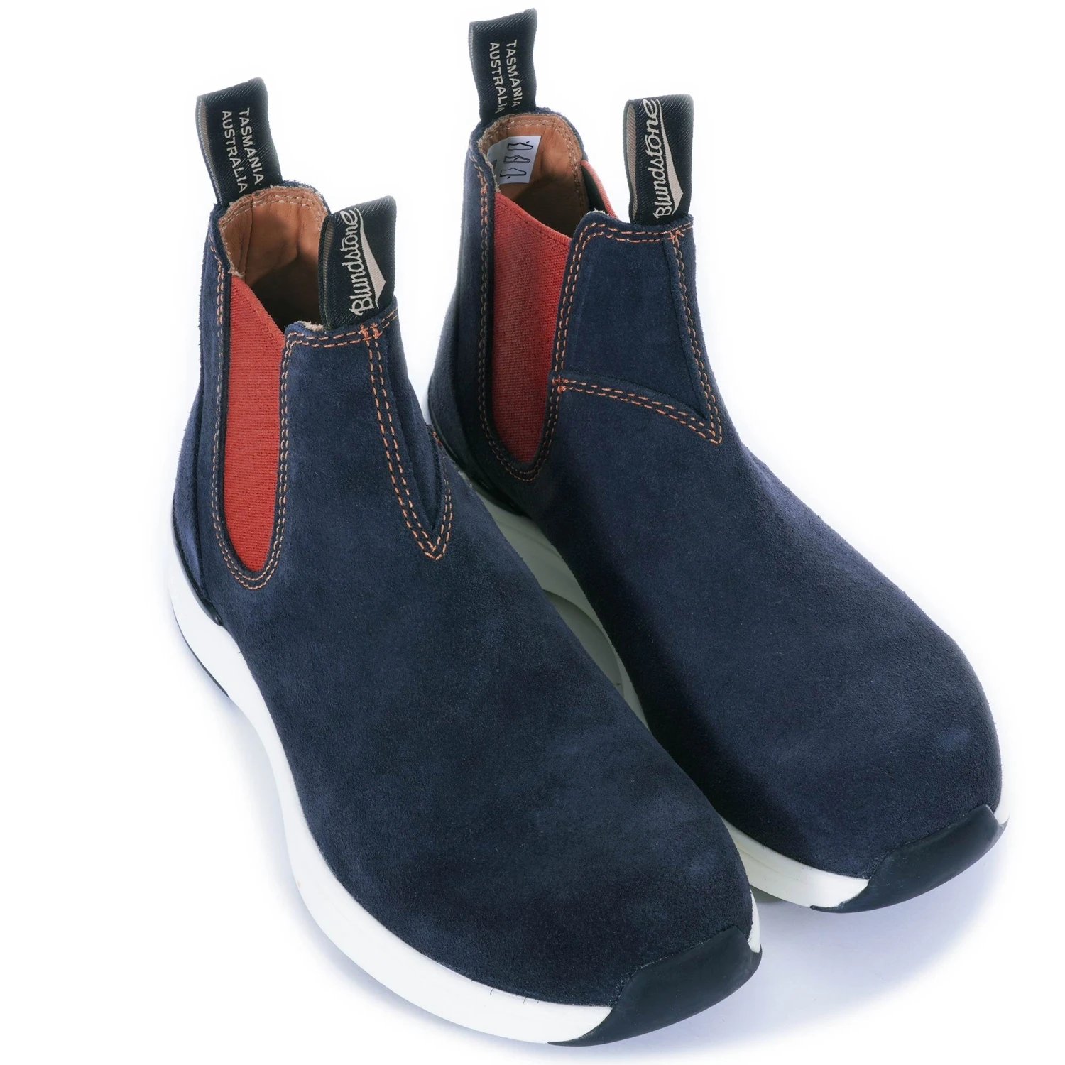 Blundstone 2147 Boots - Navy/Orange 2 Blundstone 2147 Boots - Navy/Orange - Image 2