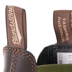 Blundstone 519 Coloured Elastic Sided Boot - Brown/Olive -Stuarts Fashion Store blundstone 519 coloured elastic sided boot brown olive p47529 572239 image
