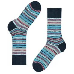 Burlington Socks Digital Fair Isle Socks - Red Multi