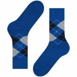 Burlington Socks King Socks - Blue And Navy