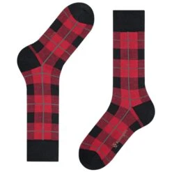 Burlington Socks Lodge Socks - Red/Black