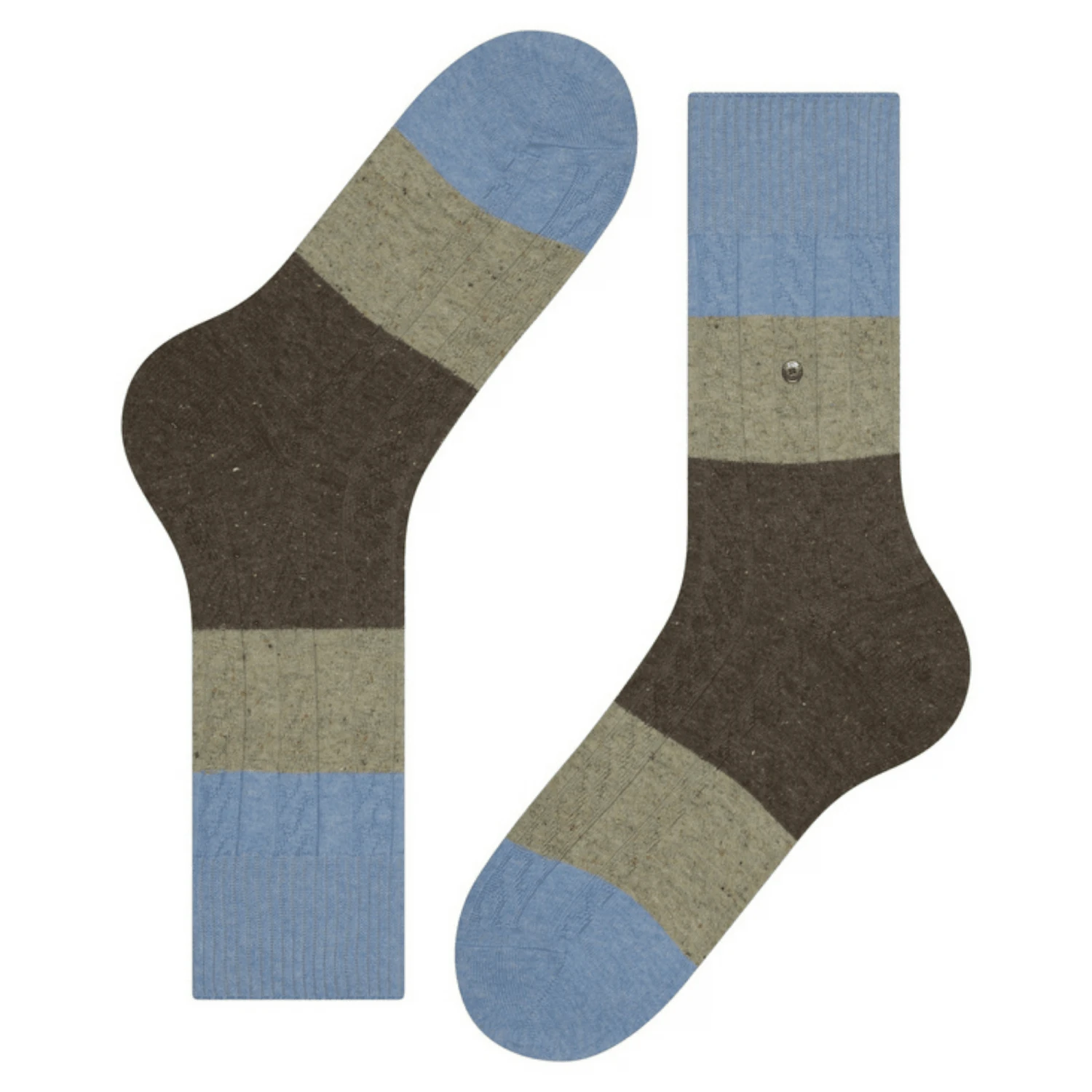 Burlington Socks Nautical Cable Socks - Blue/Grey 1 Burlington Socks Nautical Cable Socks - Blue/Grey