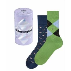 Burlington Socks Neutral Gift Tin Men Socks - Multi