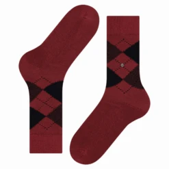 Burlington Socks Preston Socks - Dark Red