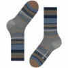 Burlington Socks Stripe Socks - Beige/Navy