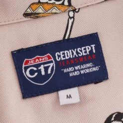 C17 - Cedixsept Jeans Dance Of The Dead Shirt - Ecru -Stuarts Fashion Store c17 cedixsept jeans dance of the dead shirt ecru p45889 496587 image