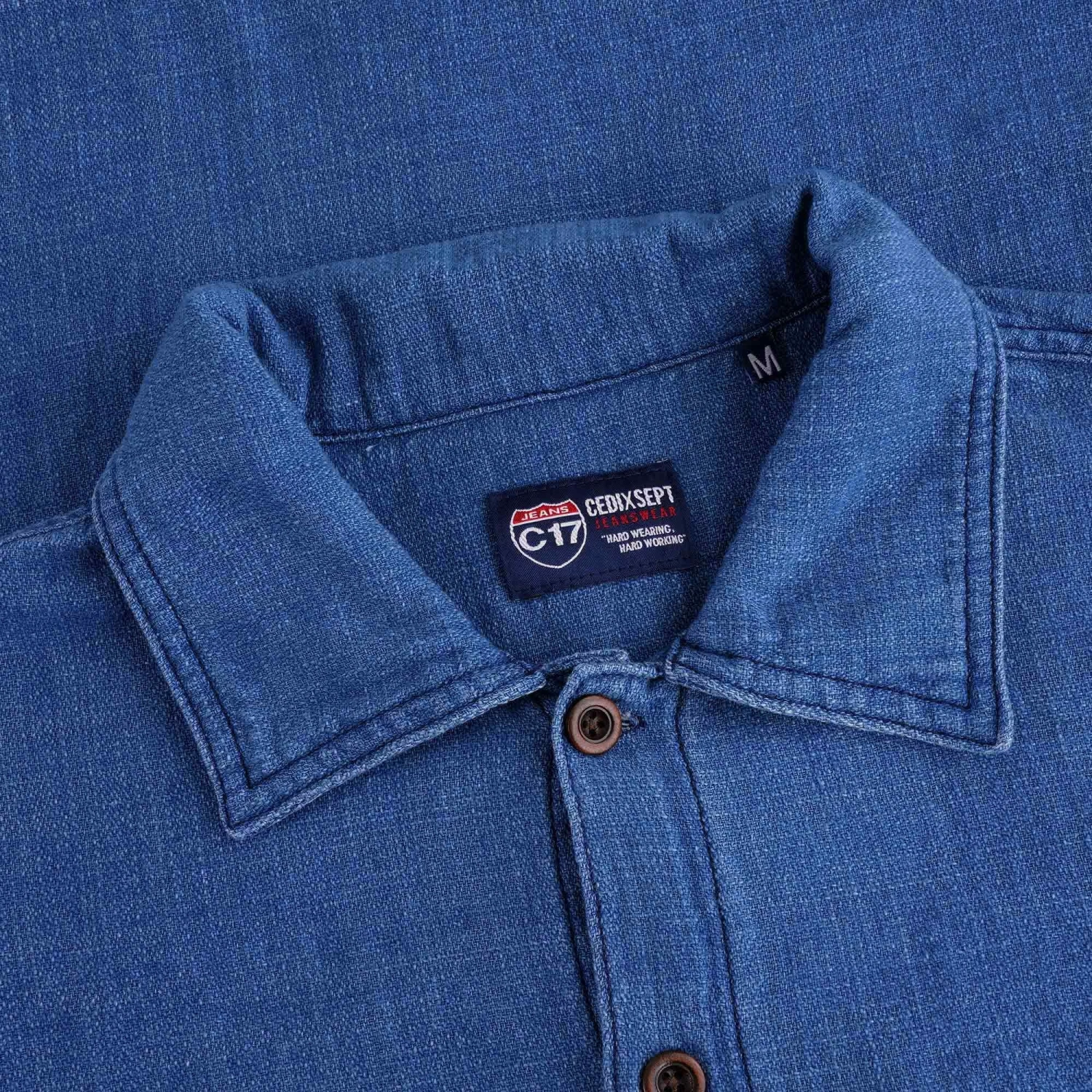 C17 - Cedixsept Jeans Denim Shirt - Dark Indigo 2 C17 - Cedixsept Jeans Denim Shirt - Dark Indigo - Image 2