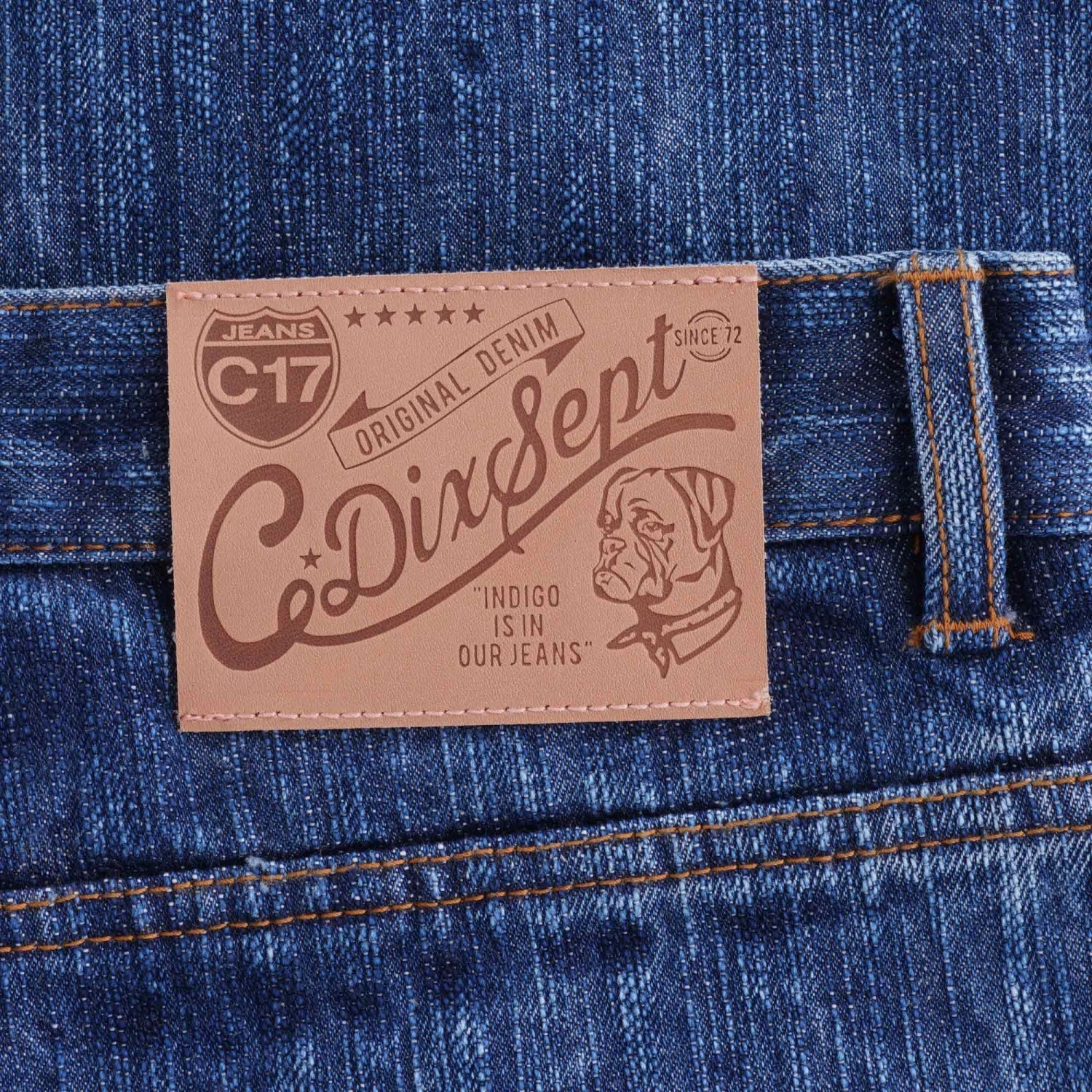 C17 - Cedixsept Jeans Kuroki C-Original Fit Japanese Selvedge Denim Jeans - Stone Wash 2 C17 - Cedixsept Jeans Kuroki C-Original Fit Japanese Selvedge Denim Jeans - Stone Wash - Image 2