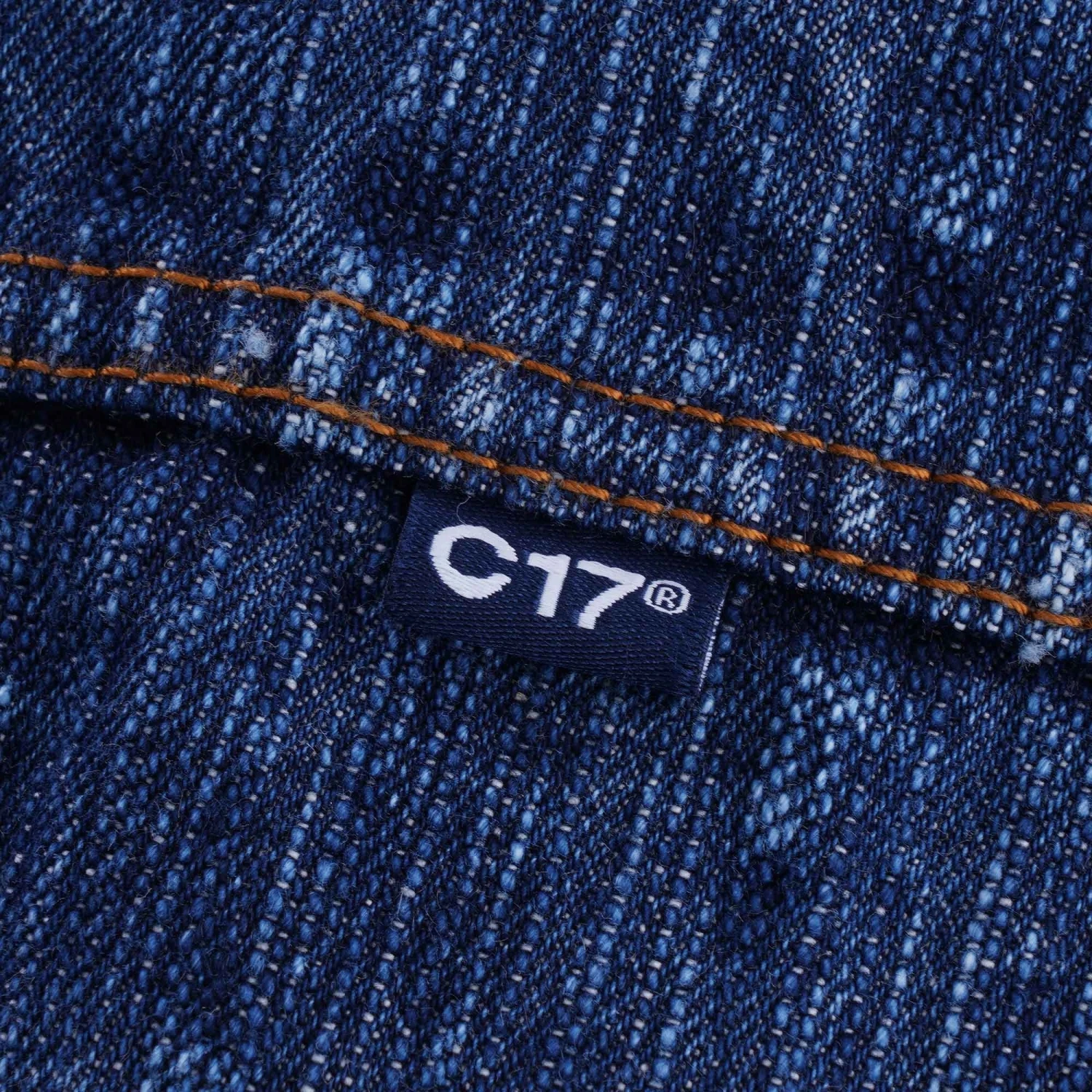 C17 - Cedixsept Jeans Mandarin Collar Kuroki Japanese Selvedge Denim Jacket - Stone Wash 6 C17 - Cedixsept Jeans Mandarin Collar Kuroki Japanese Selvedge Denim Jacket - Stone Wash - Image 6