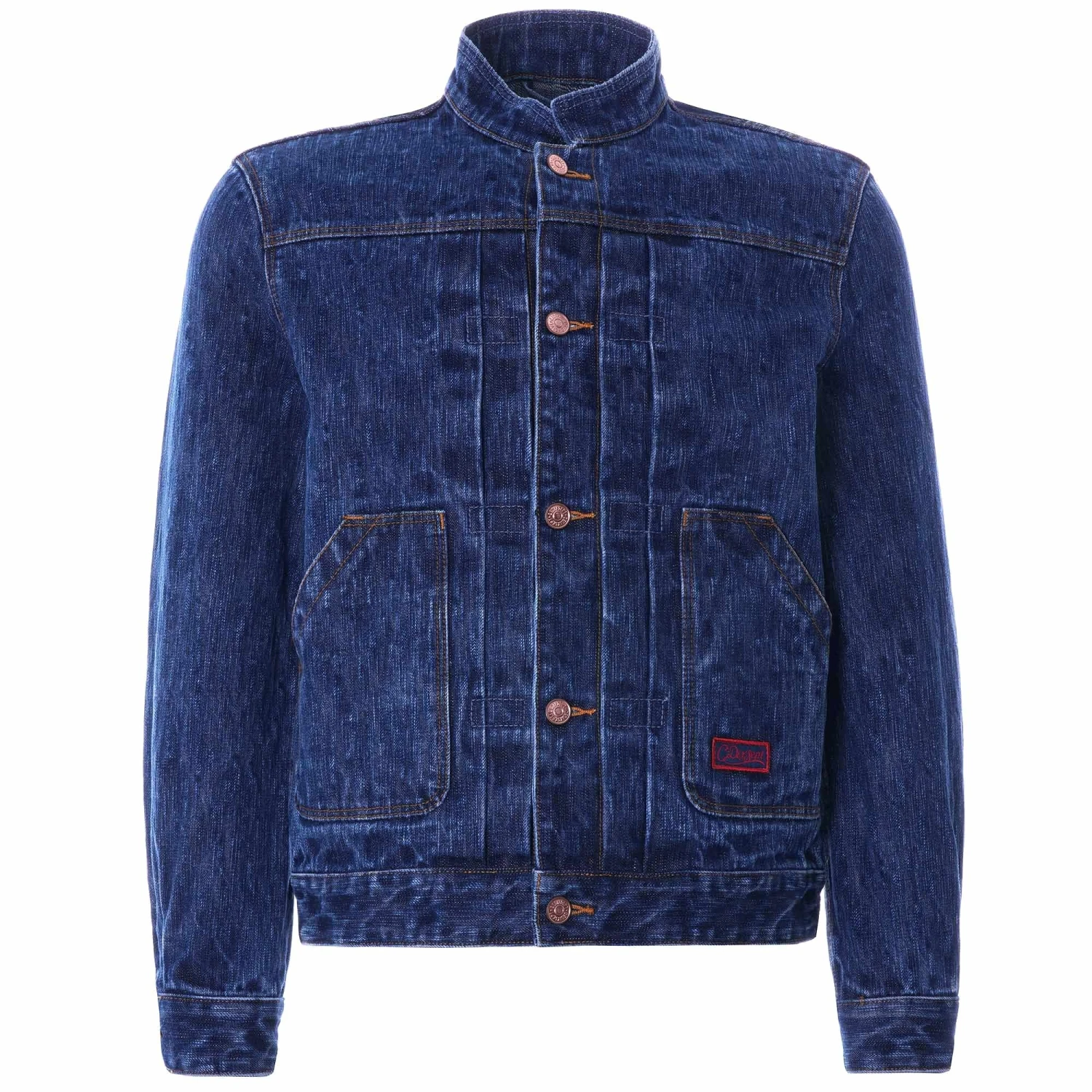 C17 - Cedixsept Jeans Mandarin Collar Kuroki Japanese Selvedge Denim Jacket - Stone Wash 1 C17 - Cedixsept Jeans Mandarin Collar Kuroki Japanese Selvedge Denim Jacket - Stone Wash