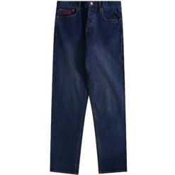 C17 - Cedixsept Jeans Original Loose Fit Red Selvedge Denim - Mid Wash