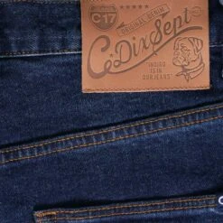 C17 - Cedixsept Jeans Original Loose Fit Red Selvedge Denim - Mid Wash -Stuarts Fashion Store c17 cedixsept jeans original loose fit red selvedge denim mid wash p56272 804388 image