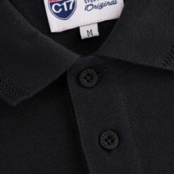 C17 - Cedixsept Jeans Oxford Pique Polo - Black -Stuarts Fashion Store c17 cedixsept jeans oxford pique polo black p49915 651410 image