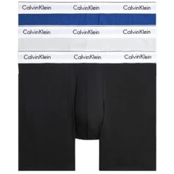 Calvin Klein Underwear 3 Pack Boxer Briefs - Black, Blue And White