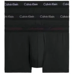 Calvin Klein Underwear 3 Pack Low Rise Trunks - Black