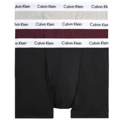 Calvin Klein Underwear 3 Pack Trunks - Red, Grey And Black