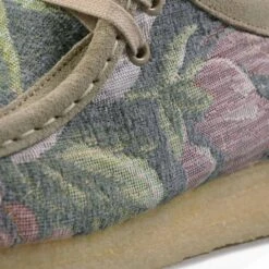 Clarks Originals Wallabee - Grey Floral -Stuarts Fashion Store clarks originals wallabee grey floral p59200 872402 image
