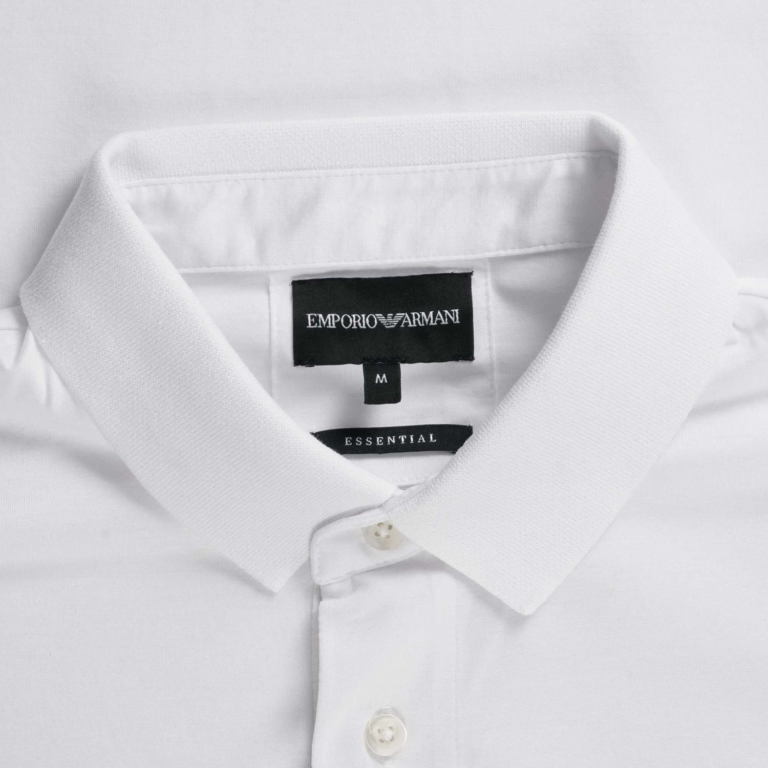 Emporio Armani Essentials Polo Shirt - Bianco 2 Emporio Armani Essentials Polo Shirt - Bianco - Image 2