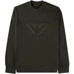 Emporio Armani Heavyweight Jersey Sweatshirt - Military