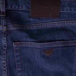 Emporio Armani J45 Regular-fit Comfort-Denim Twill Jeans - Denim Blue 6 Emporio Armani J45 Regular-fit Comfort-Denim Twill Jeans - Denim Blue -Stuarts Fashion Store emporio armani j45 regular fit comfort denim twill jeans denim blue p56488 809803 image