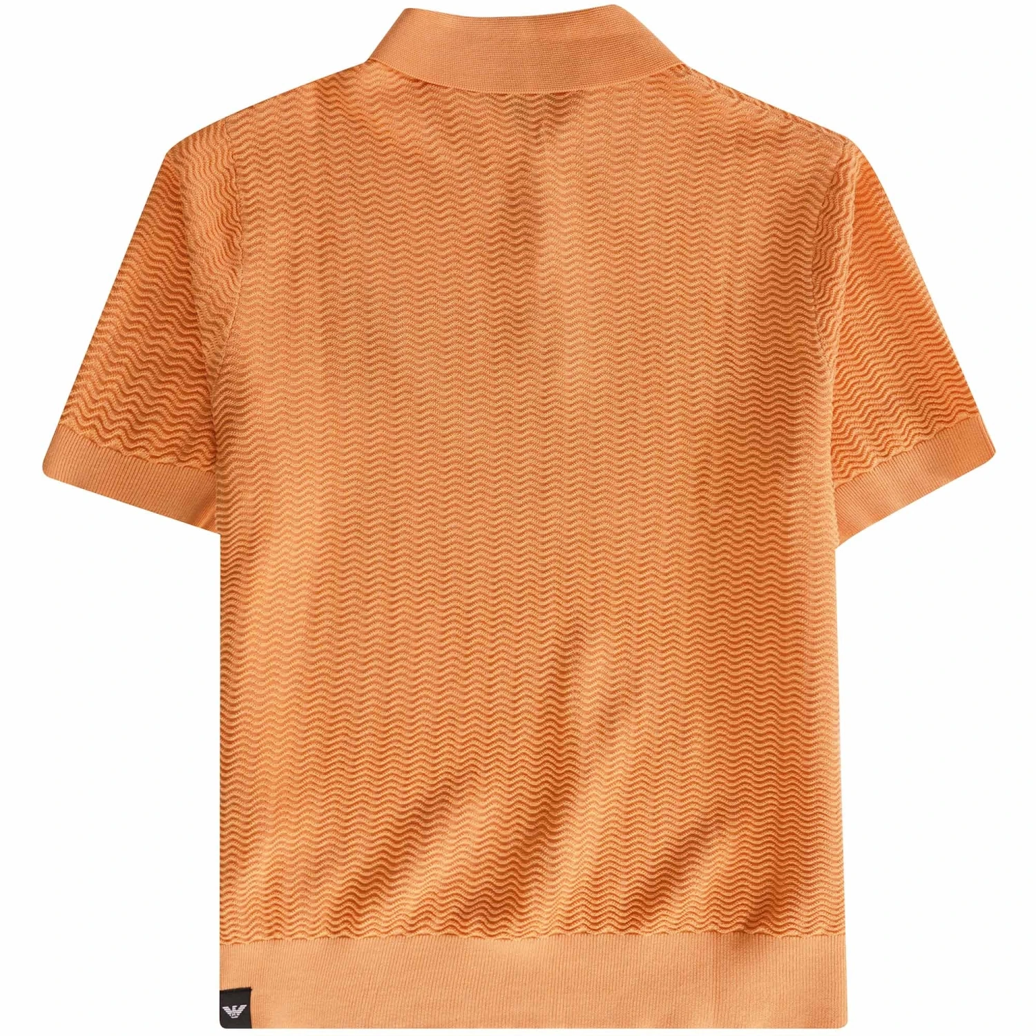 Emporio Armani Knitted Polo Shirt - Aran 4 Emporio Armani Knitted Polo Shirt - Aran - Image 4