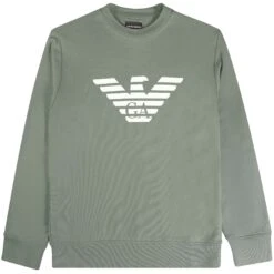 Emporio Armani Logo Sweatshirt - Salvia