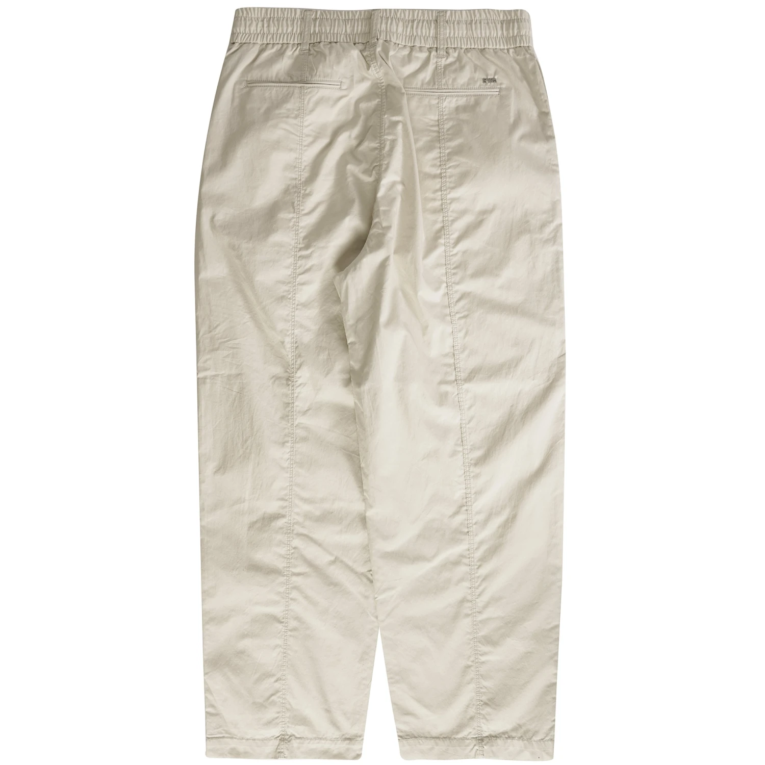 Emporio Armani Pima Poplin Drawstring Trousers - Peyote 4 Emporio Armani Pima Poplin Drawstring Trousers - Peyote - Image 4