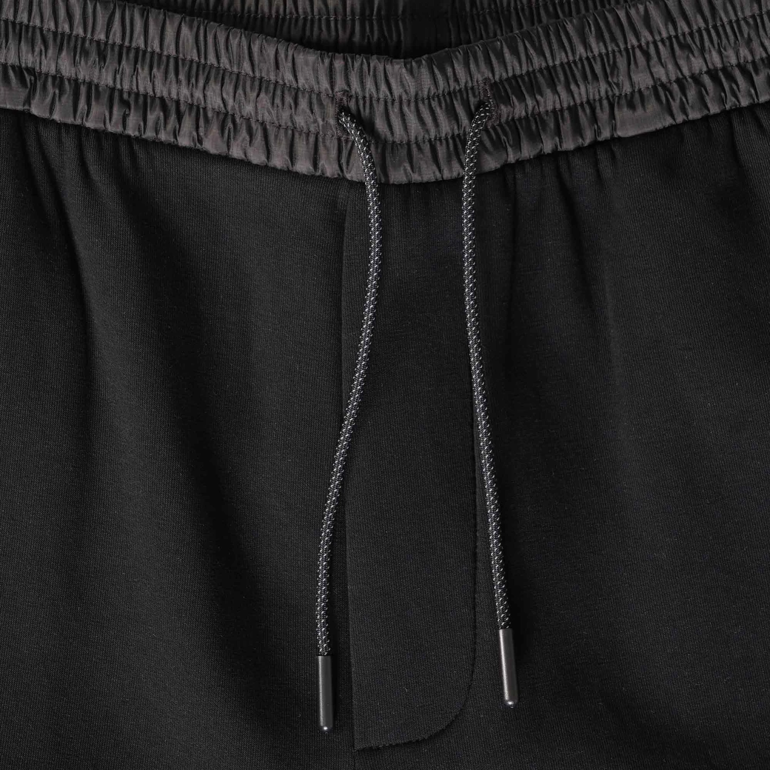 Emporio Armani Travel Essentials Double-Jersey Drawstring Board Shorts - Black 2 Emporio Armani Travel Essentials Double-Jersey Drawstring Board Shorts - Black - Image 2