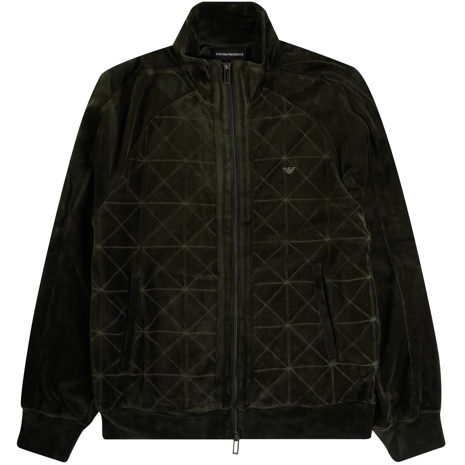 Emporio Armani Zip Up Sweatshirt - Green 1 Emporio Armani Zip Up Sweatshirt - Green