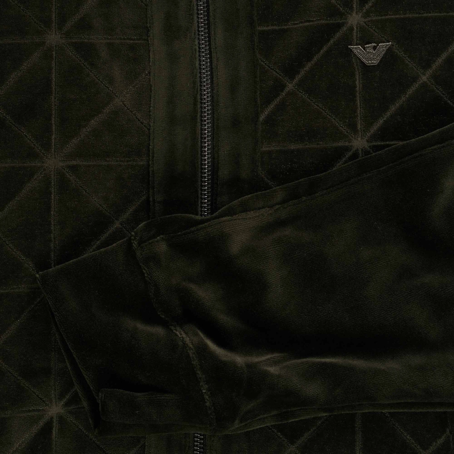 Emporio Armani Zip Up Sweatshirt - Green 3 Emporio Armani Zip Up Sweatshirt - Green - Image 3