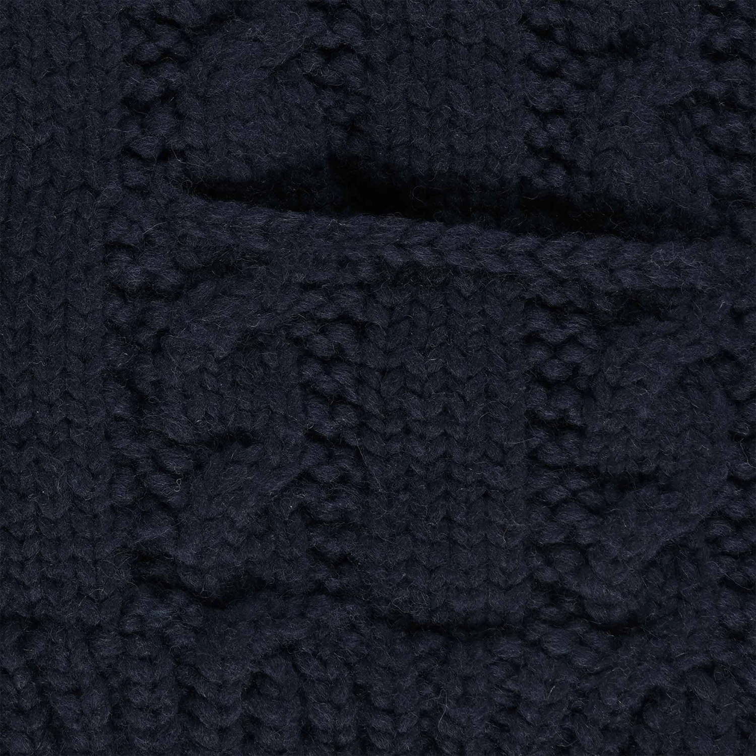 Faiz T.S Fisherman Hand Knitted Cardigan - Ink And Grey 3 Faiz T.S Fisherman Hand Knitted Cardigan - Ink And Grey - Image 3