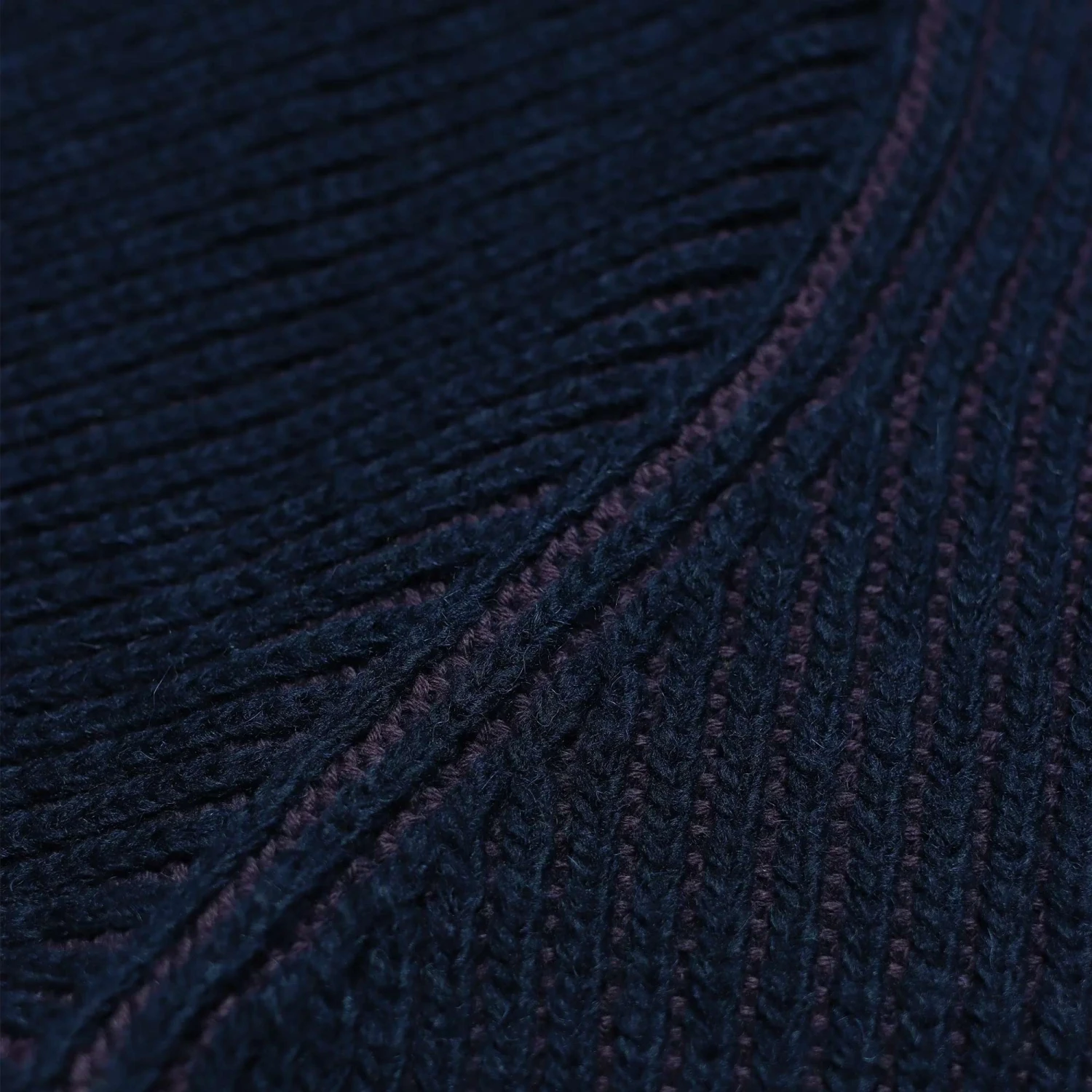 Far Afield Hamish Contrast Ribbed Knit - Purple 4 Far Afield Hamish Contrast Ribbed Knit - Purple - Image 4