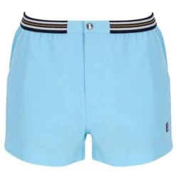 Fila Vintage Hightide 4 Terry Pocket Stripe Shorts - Sky Blue
