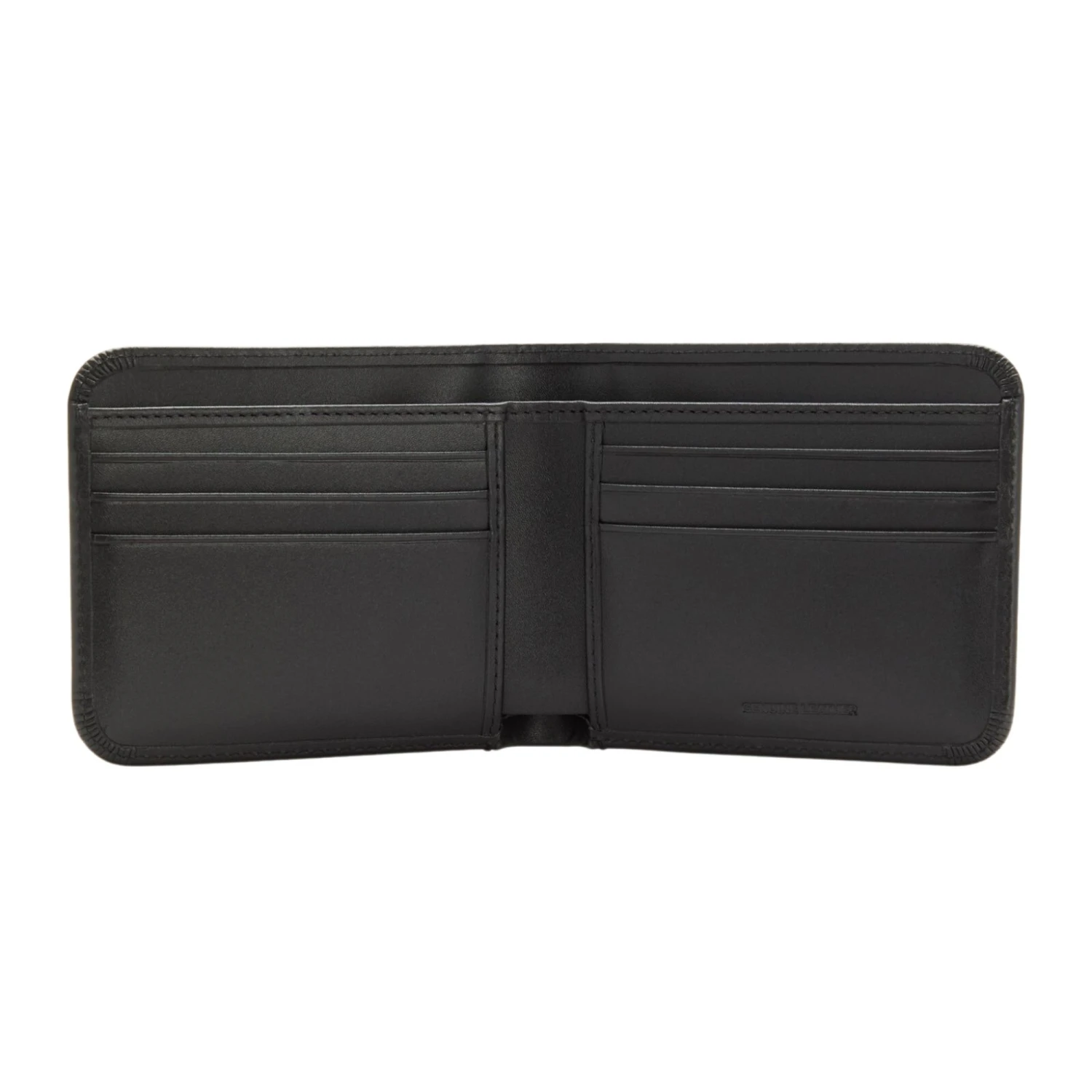 Fred Perry Burnished Leather Billfold Wallet - Black 3 Fred Perry Burnished Leather Billfold Wallet - Black - Image 3