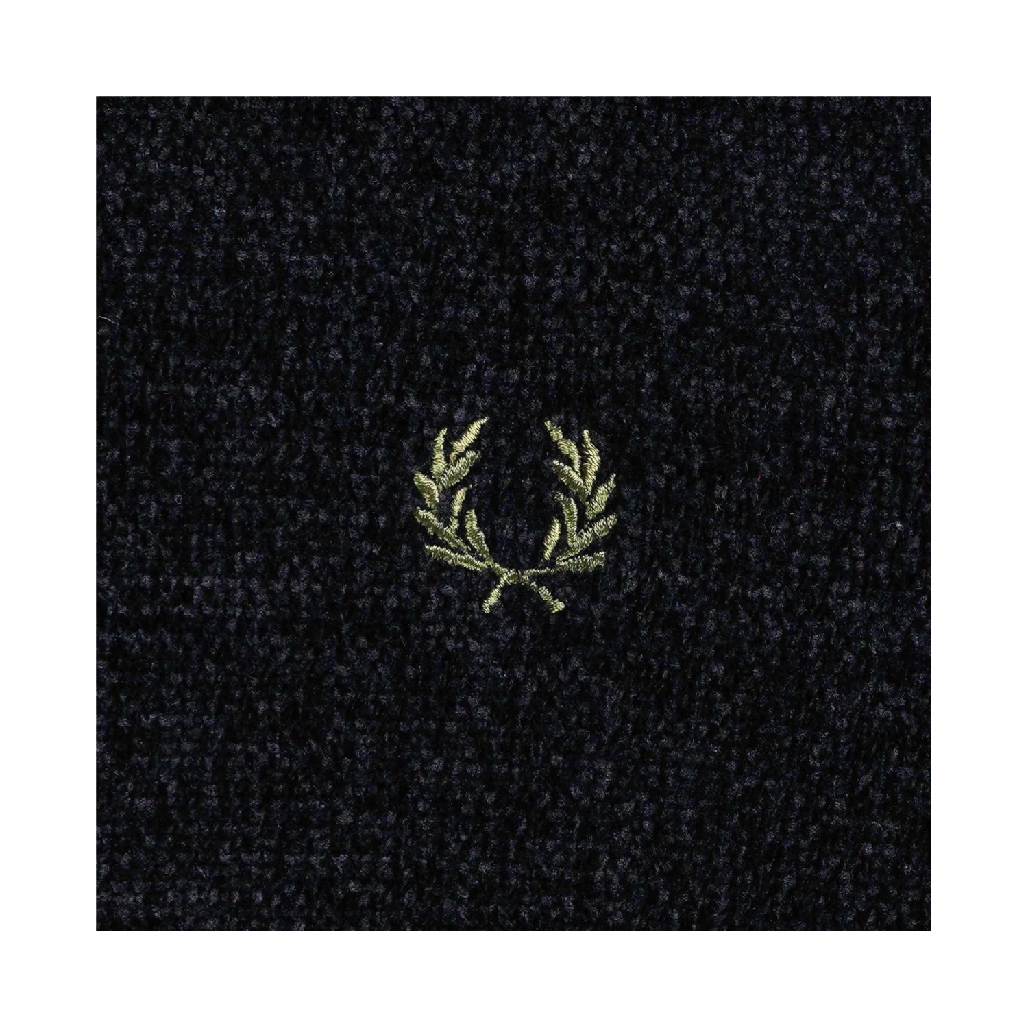 Fred Perry Chenille Rib Jumper - Black 3 Fred Perry Chenille Rib Jumper - Black - Image 3