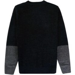Fred Perry Chenille Rib Jumper - Black 7 Fred Perry Chenille Rib Jumper - Black -Stuarts Fashion Store fred perry chenille rib jumper black p60590 895395 image