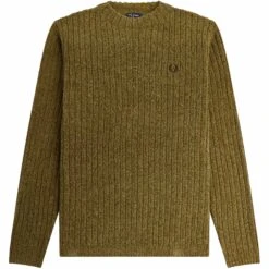 Fred Perry Chenille Rib Jumper - Shaded Stone