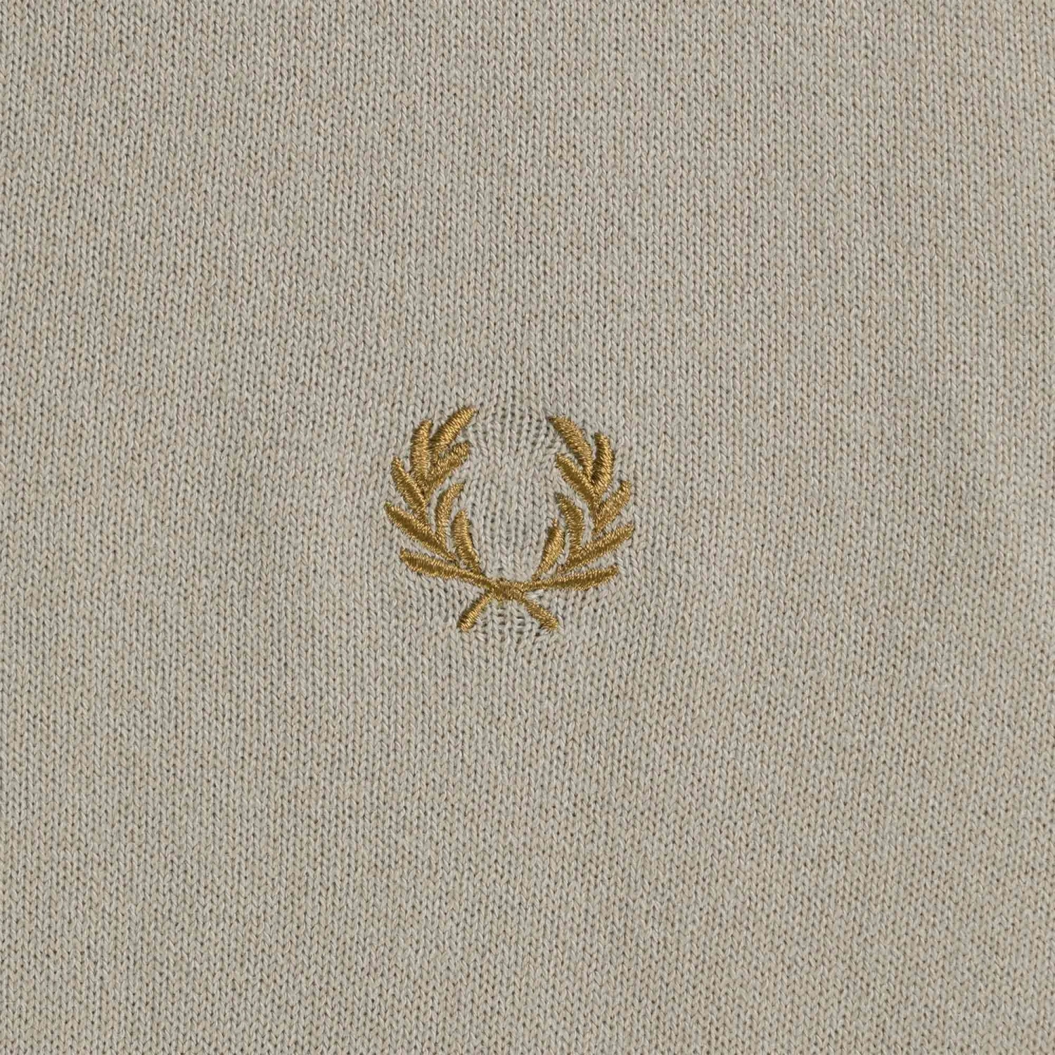 Fred Perry Classic Crew Neck Jumper - Dark Oatmeal 3 Fred Perry Classic Crew Neck Jumper - Dark Oatmeal - Image 3