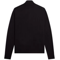 Fred Perry Classic Zip Through Cardigan - Black -Stuarts Fashion Store fred perry classic zip through cardigan black p60309 885617 image