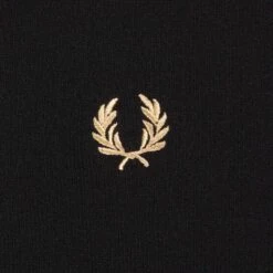 Fred Perry Long Sleeve Knitted Shirt - Black -Stuarts Fashion Store fred perry long sleeve knitted shirt black p60310 892927 image