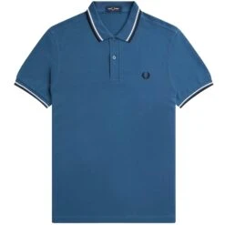 Fred Perry M3600 Twin Tipped Polo - Midnight Blue