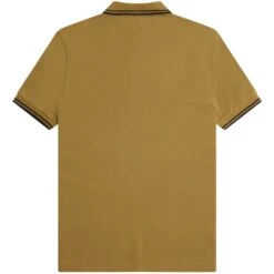 Fred Perry M3600 Twin Tipped Polo Shirt - Dark Caramel 7 Fred Perry M3600 Twin Tipped Polo Shirt - Dark Caramel -Stuarts Fashion Store fred perry m3600 twin tipped polo shirt dark caramel p59480 877141 image