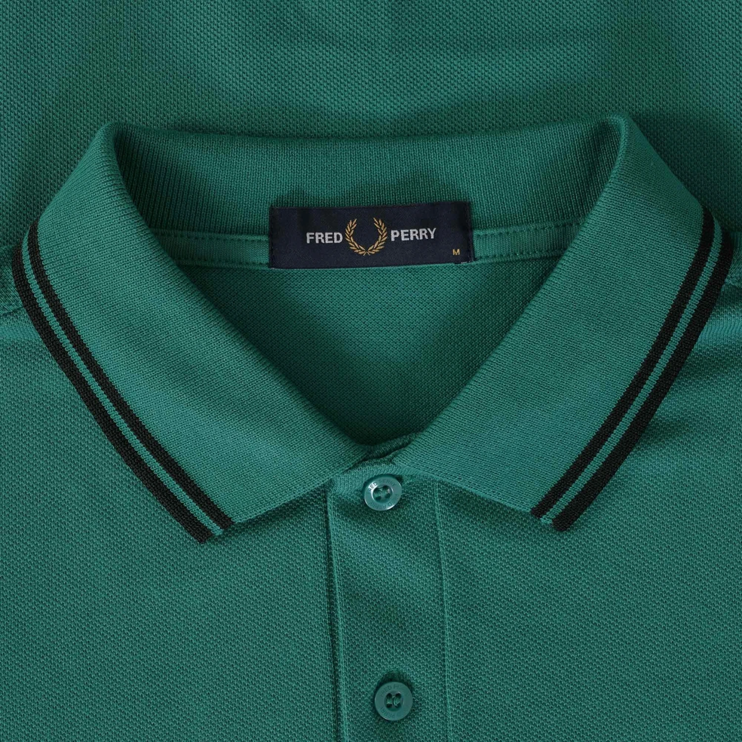 Fred Perry M3600 Twin Tipped Polo Shirt - Deep Mint 2 Fred Perry M3600 Twin Tipped Polo Shirt - Deep Mint - Image 2