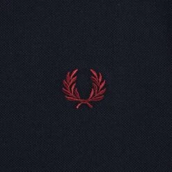 Fred Perry M3600 Twin Tipped Polo Shirt - Navy And Dusty Pink -Stuarts Fashion Store fred perry m3600 twin tipped polo shirt navy and dusty pink p59478 877257 image