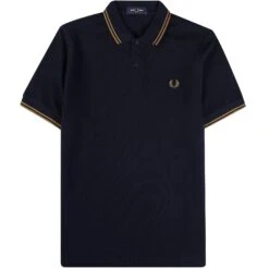 Fred Perry M3600 Twin Tipped Polo Shirt - Navy