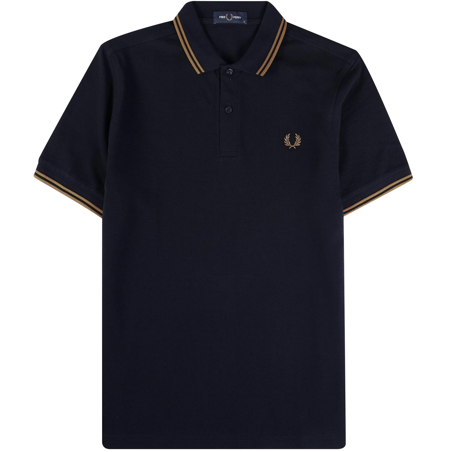 Fred Perry M3600 Twin Tipped Polo Shirt - Navy 1 Fred Perry M3600 Twin Tipped Polo Shirt - Navy